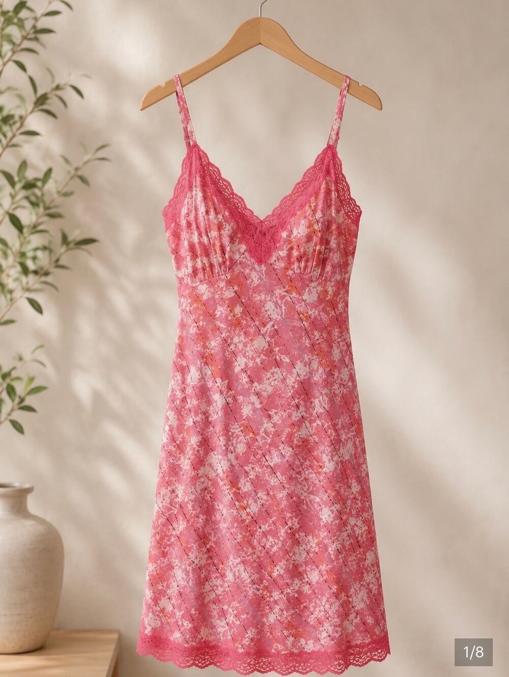 Gold Hawk Camilla Rose Silk Slip Dress